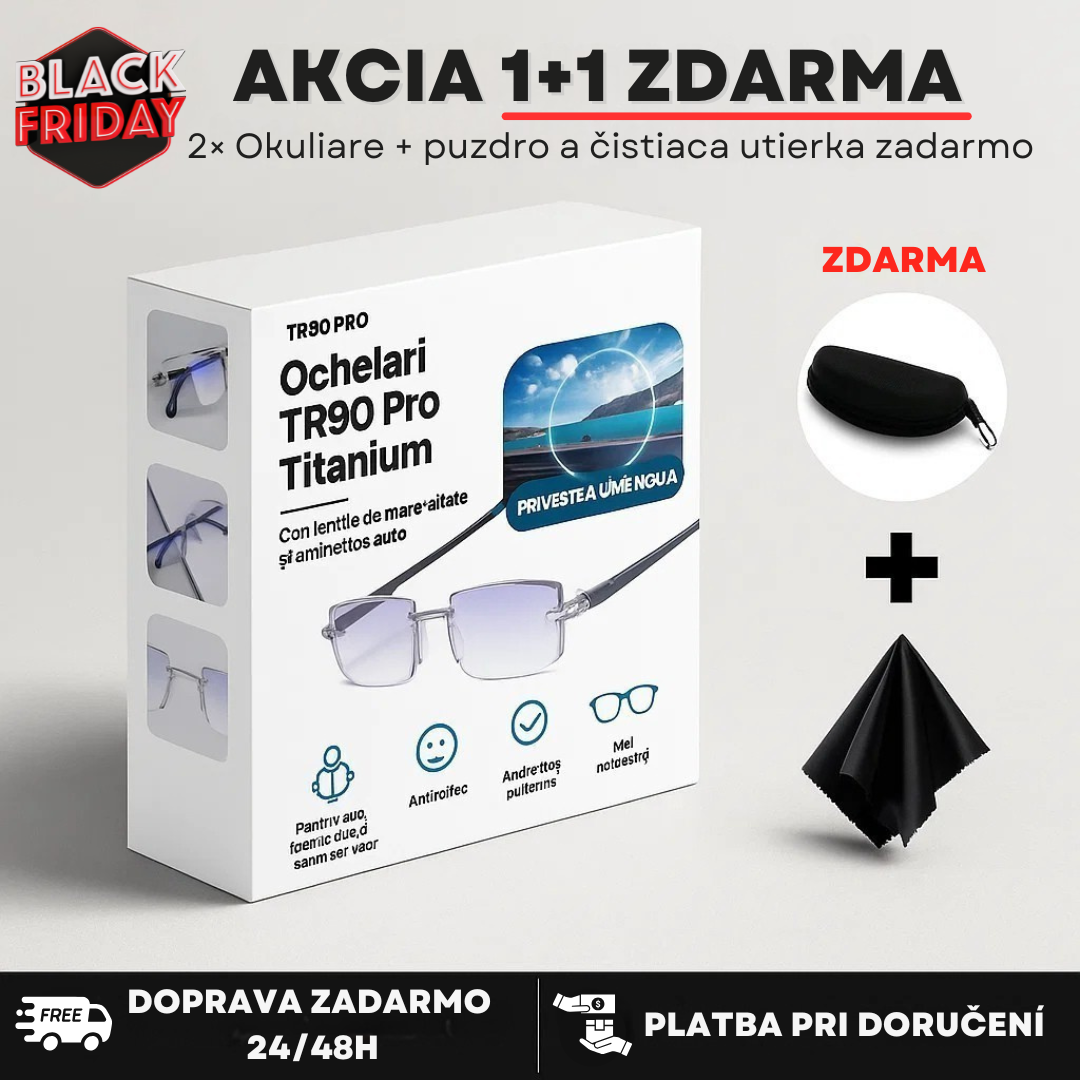 Inteligentné Progresívn Okuliare + kožené puzdro (ackia 1+1 zdarma)