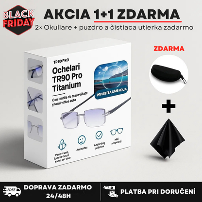Inteligentné Progresívn Okuliare + kožené puzdro (ackia 1+1 zdarma)