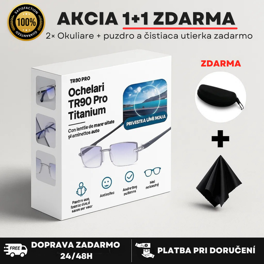 Vision™ Multifokálne Okuliare + kožené puzdro (ackia 1+1 zdarma)